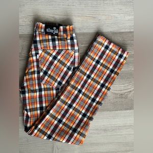 90’s orange plaid women’s silver tab pants by Levi. Rare.